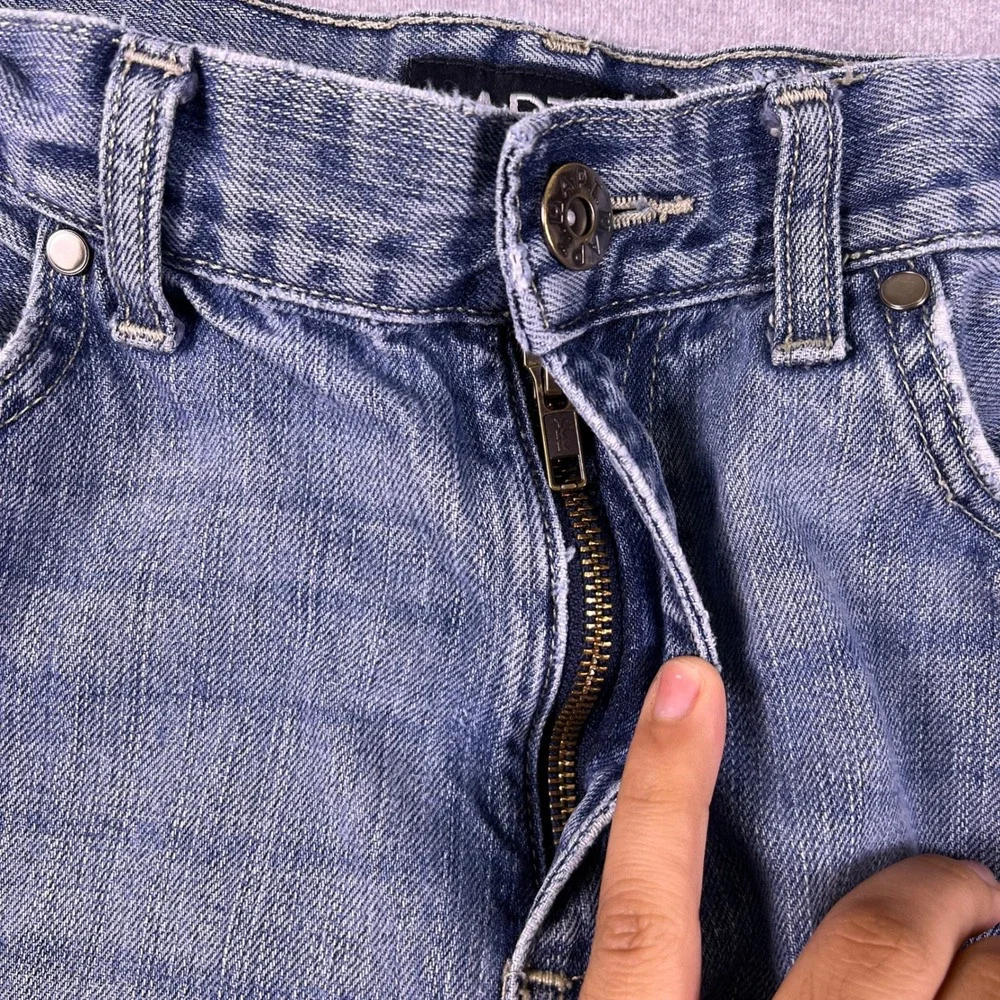 Apt. 9 Standard Fit Mid Rise Straight Leg Jeans Mens 34x34 Blue Denim